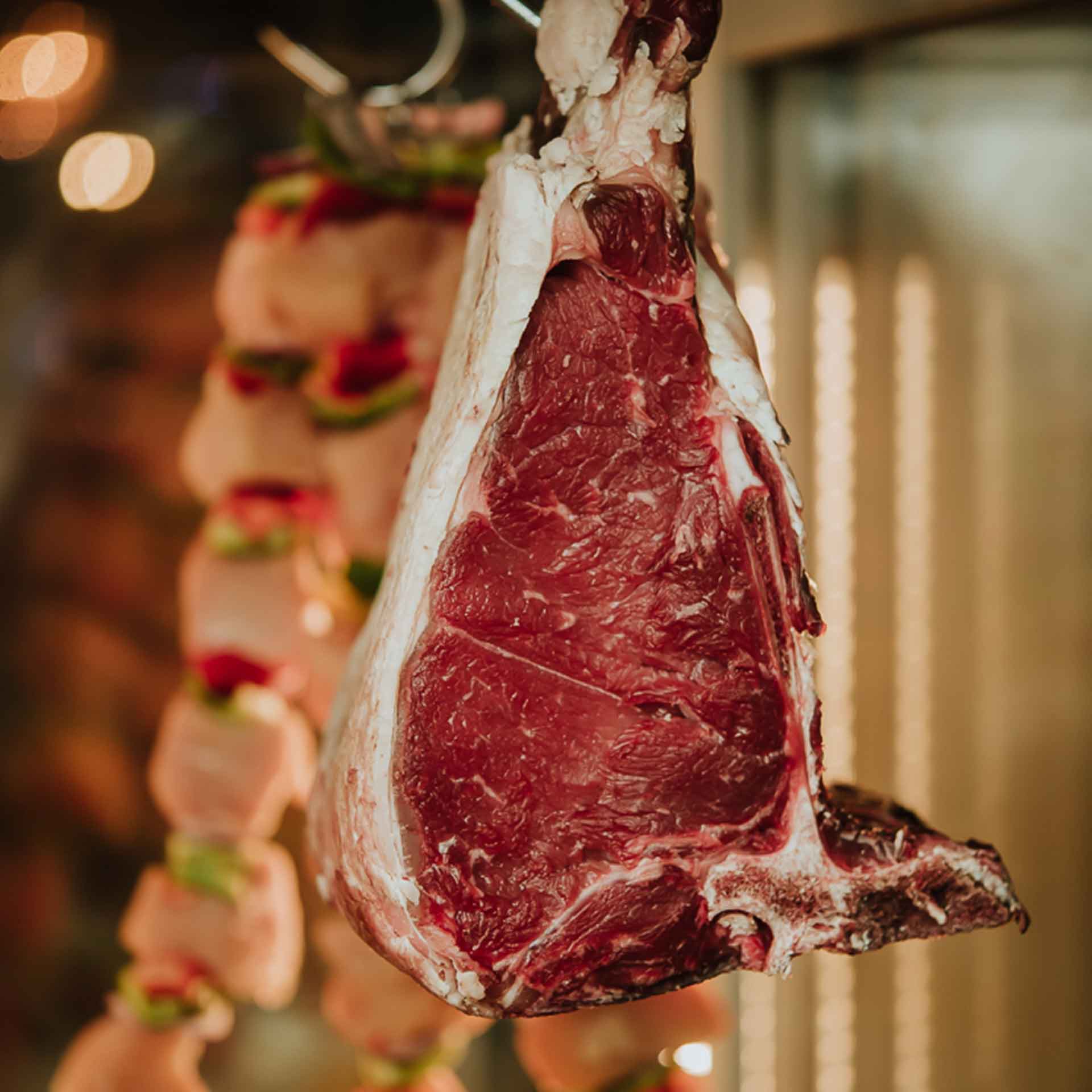 Fresh yearling ribeye steak